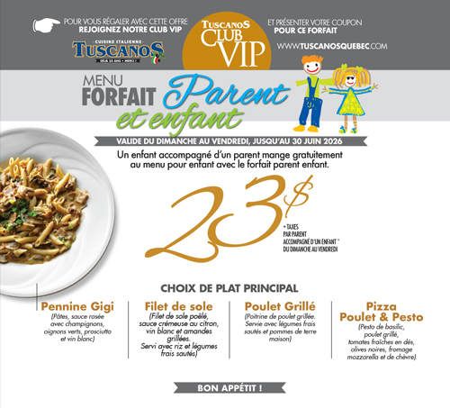 MENU PARENT ENFANT